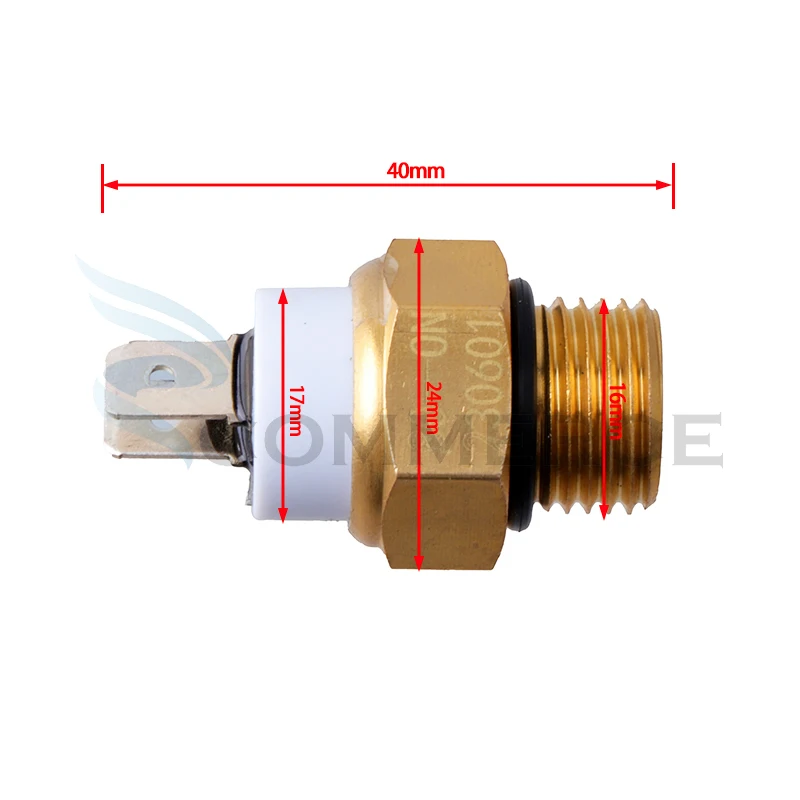 Ventilador refrigerante para radiador eléctrico de motocicleta, interruptor de termostato de temperatura del agua M16 x 1,5 MM, Sensor de