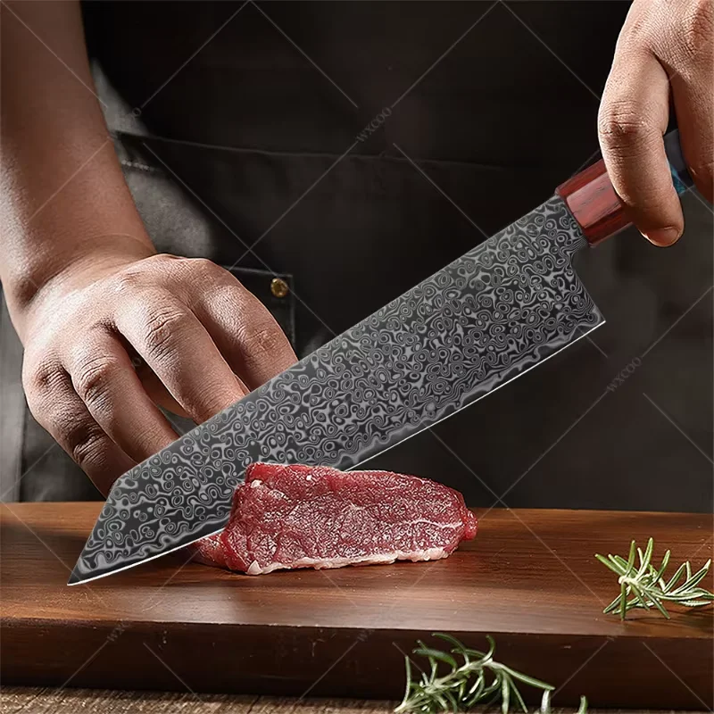 WXCOO Damascus Chef Knife Set 2