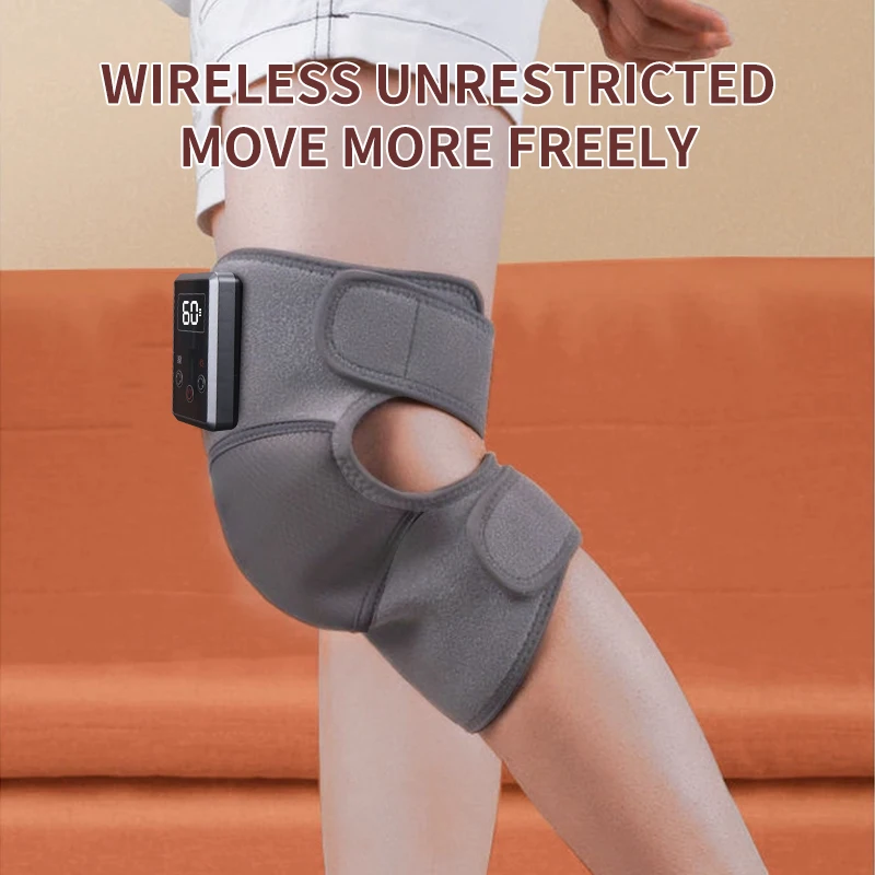 

Portable Heating Massage Knee Pads, Rechargeable Vibration Massager with Digital Display Screen, Multifunctional Summer Selfcare
