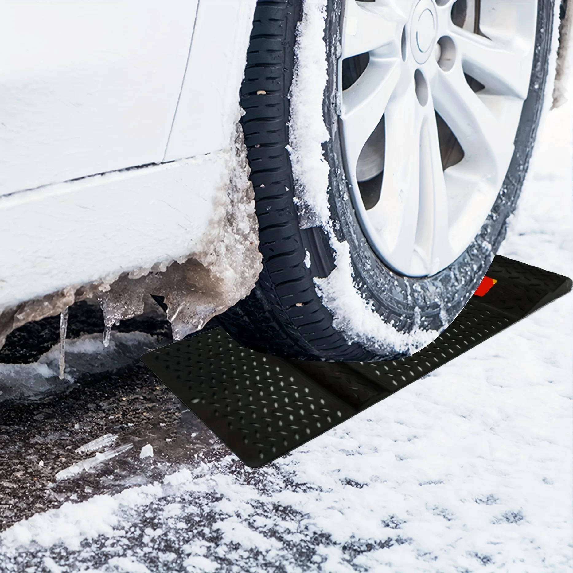 Non-Slip Garage Car Parking Mat Auto Wheel Chock Positioning Stopper Pads Garage Parking Aid Auto Tire Plug Parking Accessories