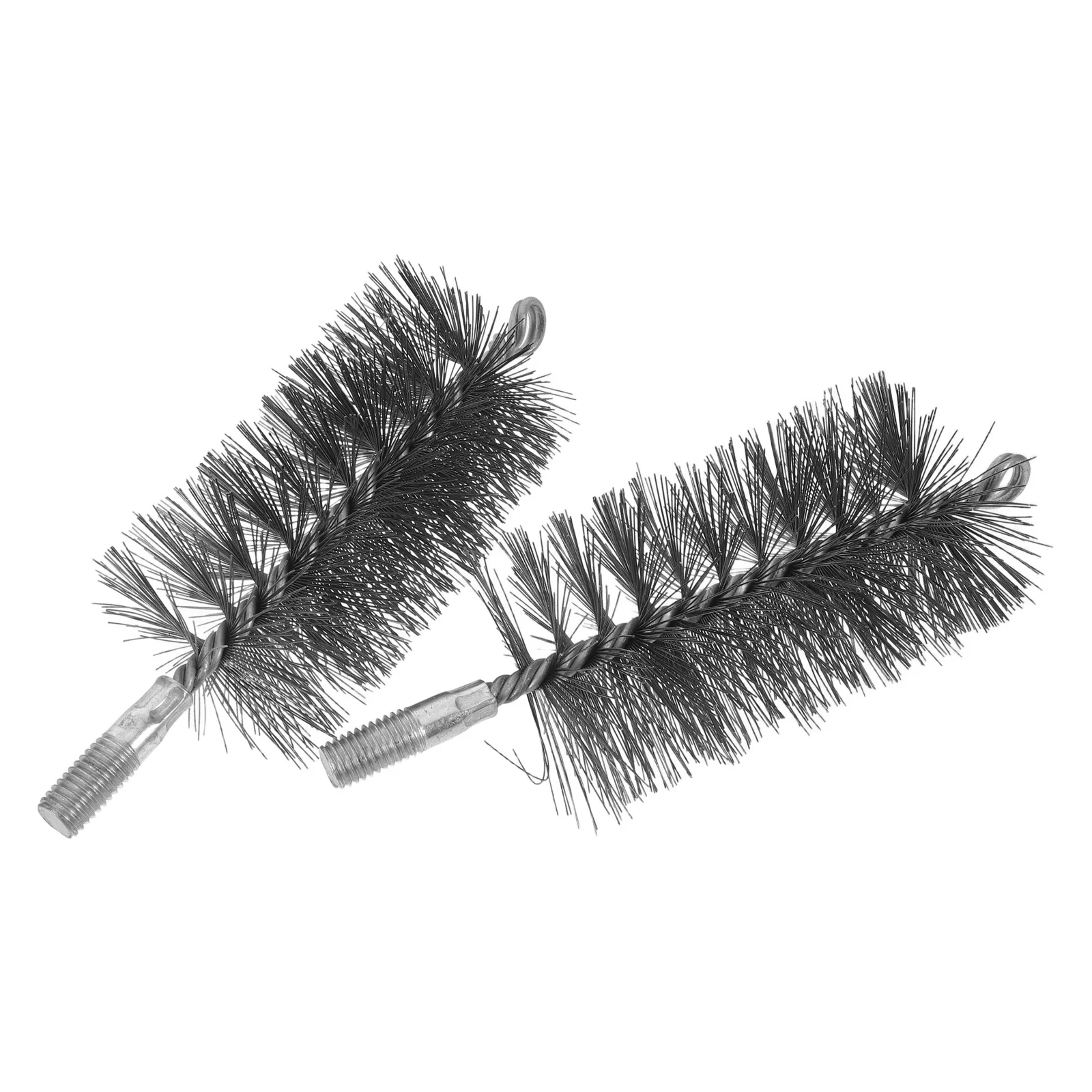 

2pcs Chimney Cleaning Brush Head Copper Wire Pipe Tool For Wood Stove Fireplace Dryer Vent High Temp Resistant Bristle