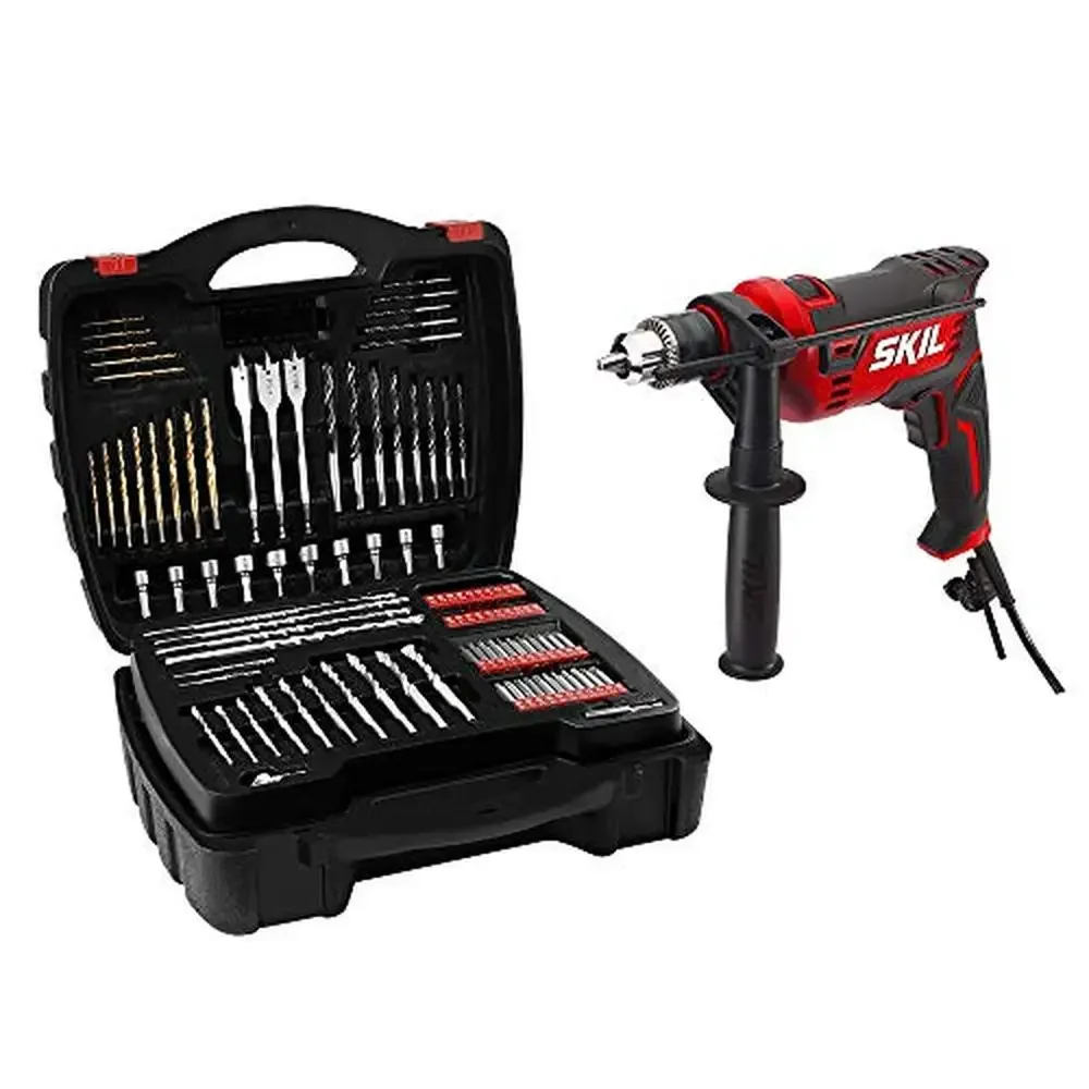 

Hammer Drill 7.5A Corded with 100-Piece Bit Set Variable Speed HD182002