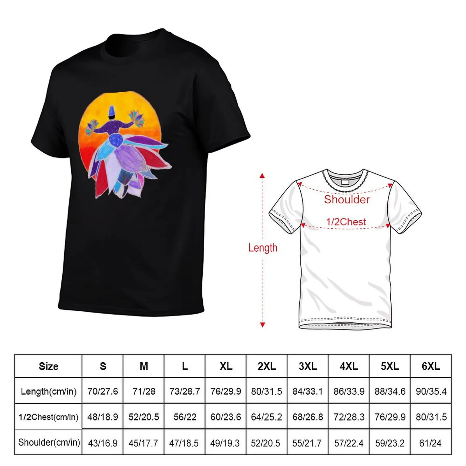 Whirling in the Sun T-Shirt Casual Daily Graphic Tee