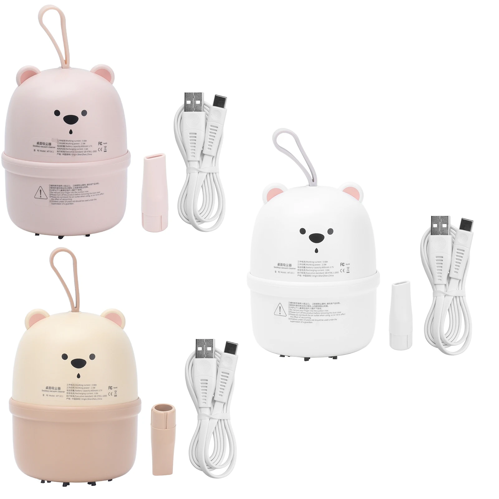 เครื่องดูดฝุ่นตั้งโต๊ะขนาดเล็กตั้งโต๊ะคอมพิวเตอร์เดสก์ท็อปสำหรับเด็กแบบพกพาชาร์จ USB สำหรับตั้งโต๊ะ