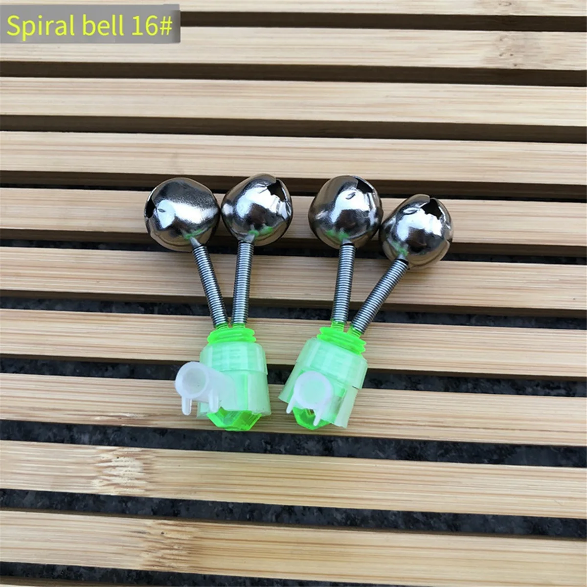 Fishing Alarm Fishing Rod Bell Rod Clamp Tip Bell Fishing Accessories Outdoor Metal Spiral Bell