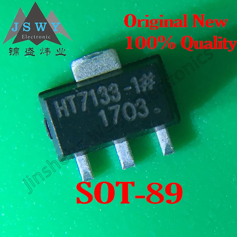 (50/200PCS) HT7133-1 SOT89 100% Brand New Original Electronic 30V Linear Voltage Regulator Chip In Stock Fast Shipping
