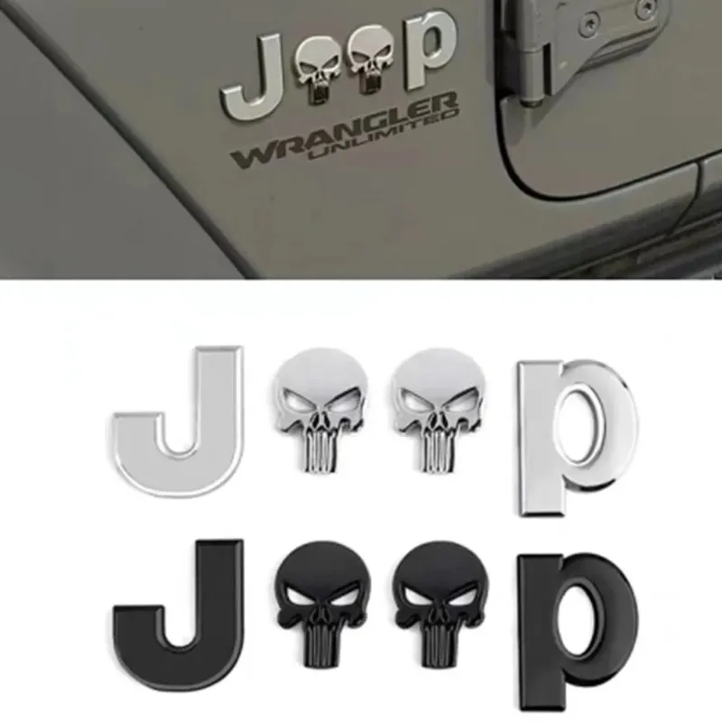 

car accessories 3D meatl Car stickers For Jeep renegade grand cherokee xj wrangler jl patriot compass car decorations sticker