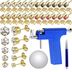 Ear Piercing Kit Professional Ear Piercing Gun with 34pcs Stainless Steel Colorful Earrings Stud