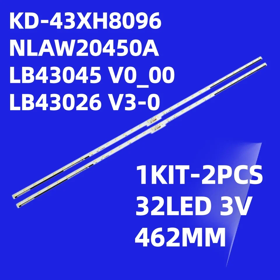 LED Backlight Strip for KD-43XF7077 KD-43XF7596 KD-43XH8096 KD-43XE8005 KD-43X7053 KD-43XE7005 KD-43XG8096 KDL-43WE753