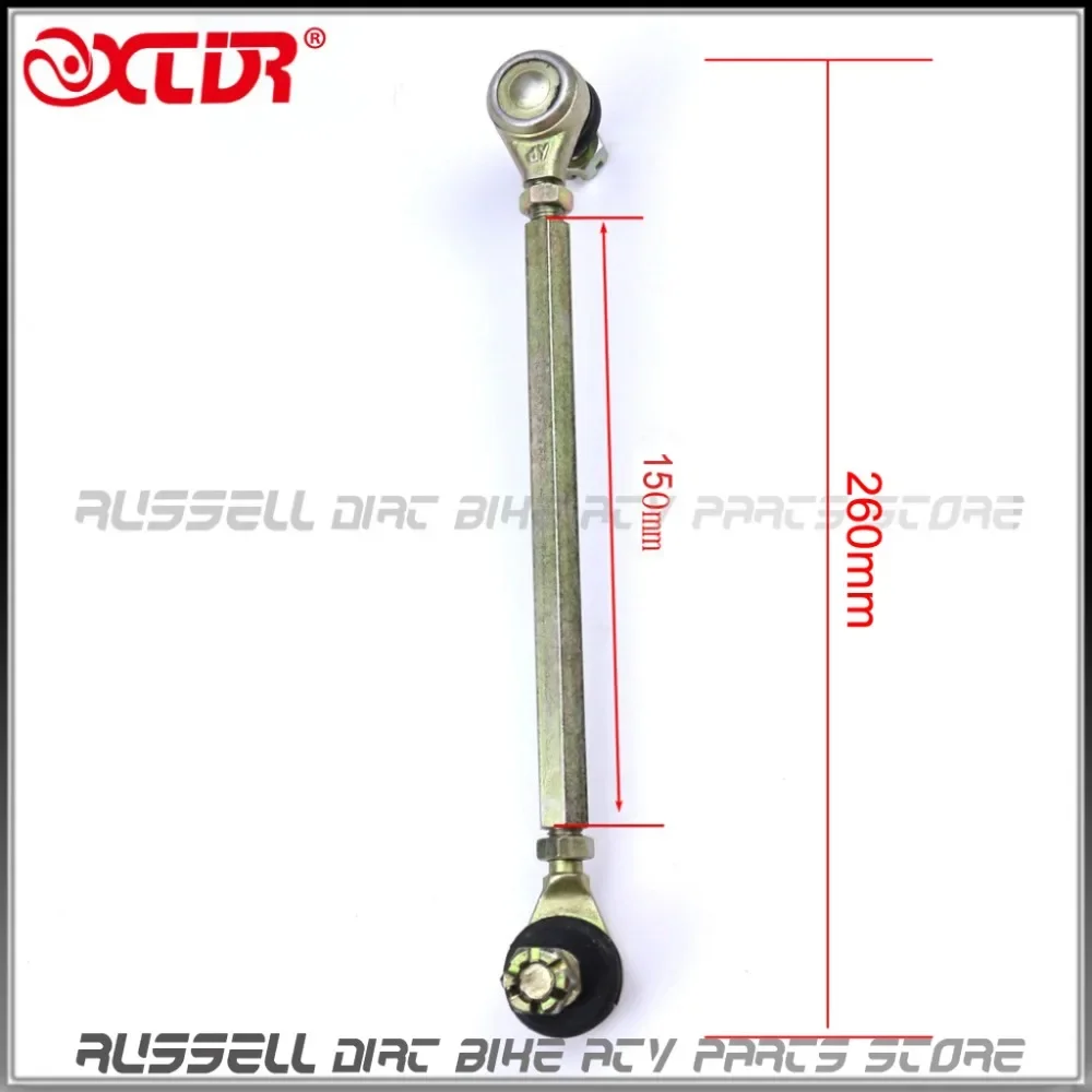 ATV Chinese Quad GO Kart Spare Parts 150mm Joint Ball  Tie Rod Turn Shaft Assy Fit M10