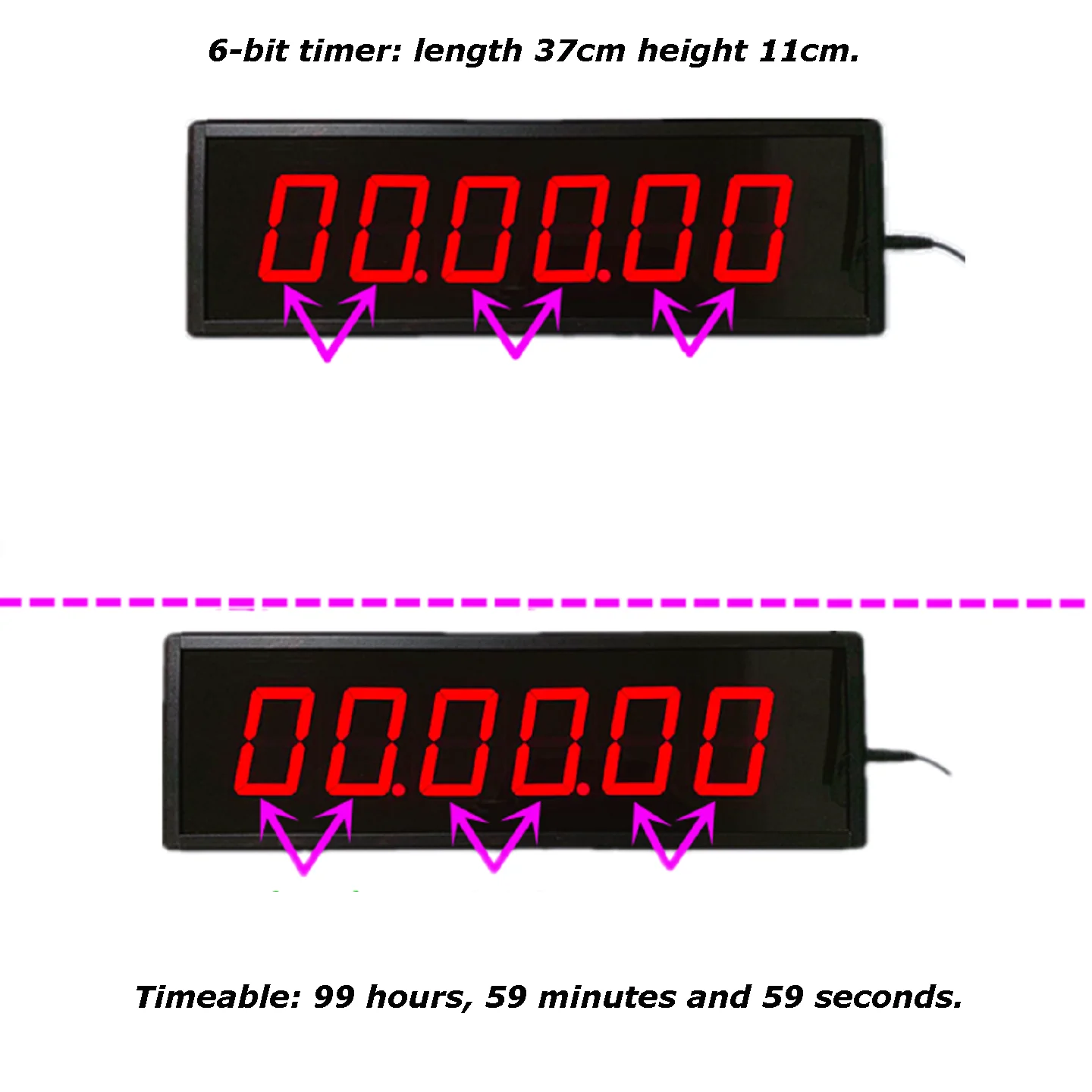Match Timer, Countdown Stopwatch Counter Led Digital Display Training, Speech Timing, Special Belt Charging