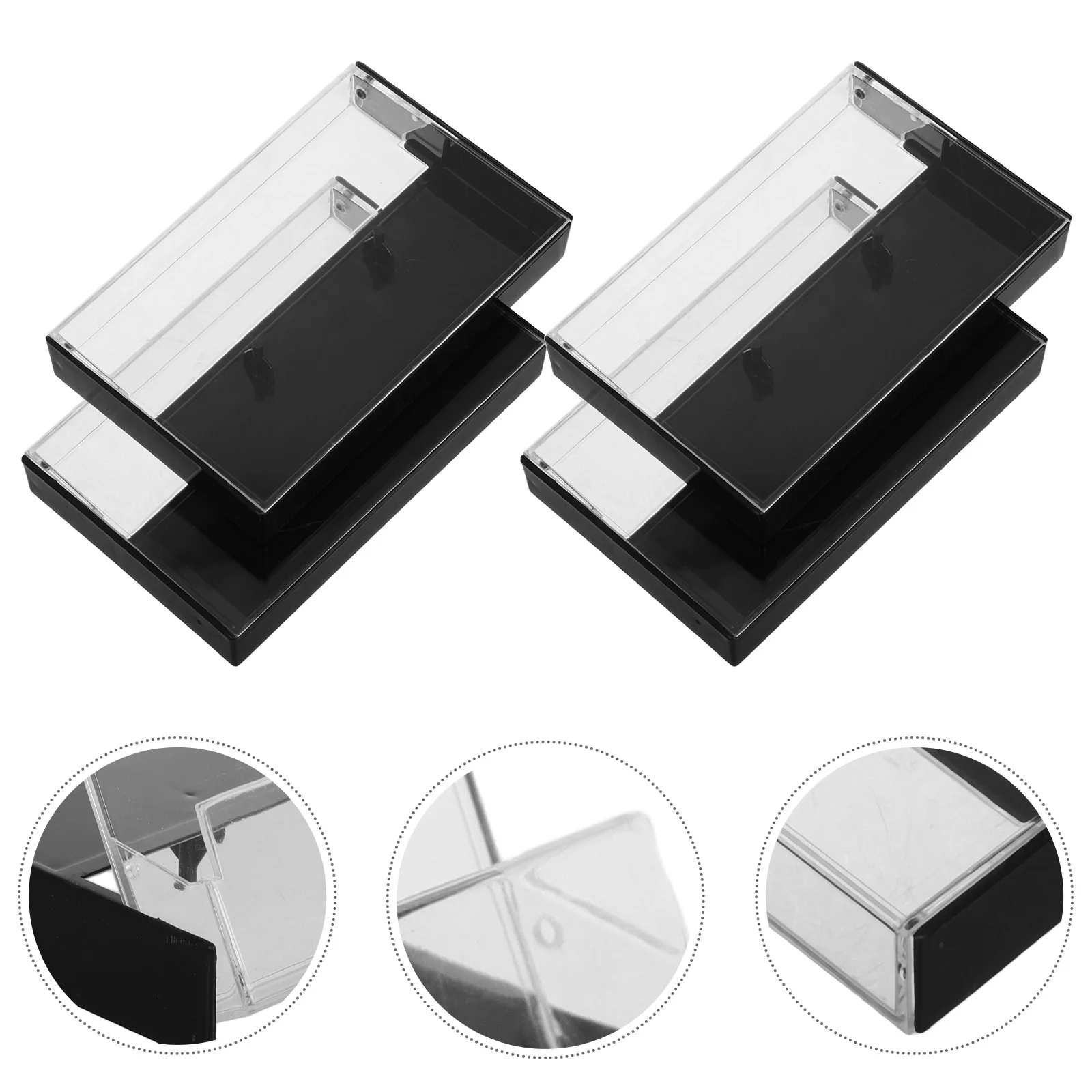 

10 Pcs Tape Storage Box Cassette Cases Blank Tapes Organizer Holder Audio Boxes