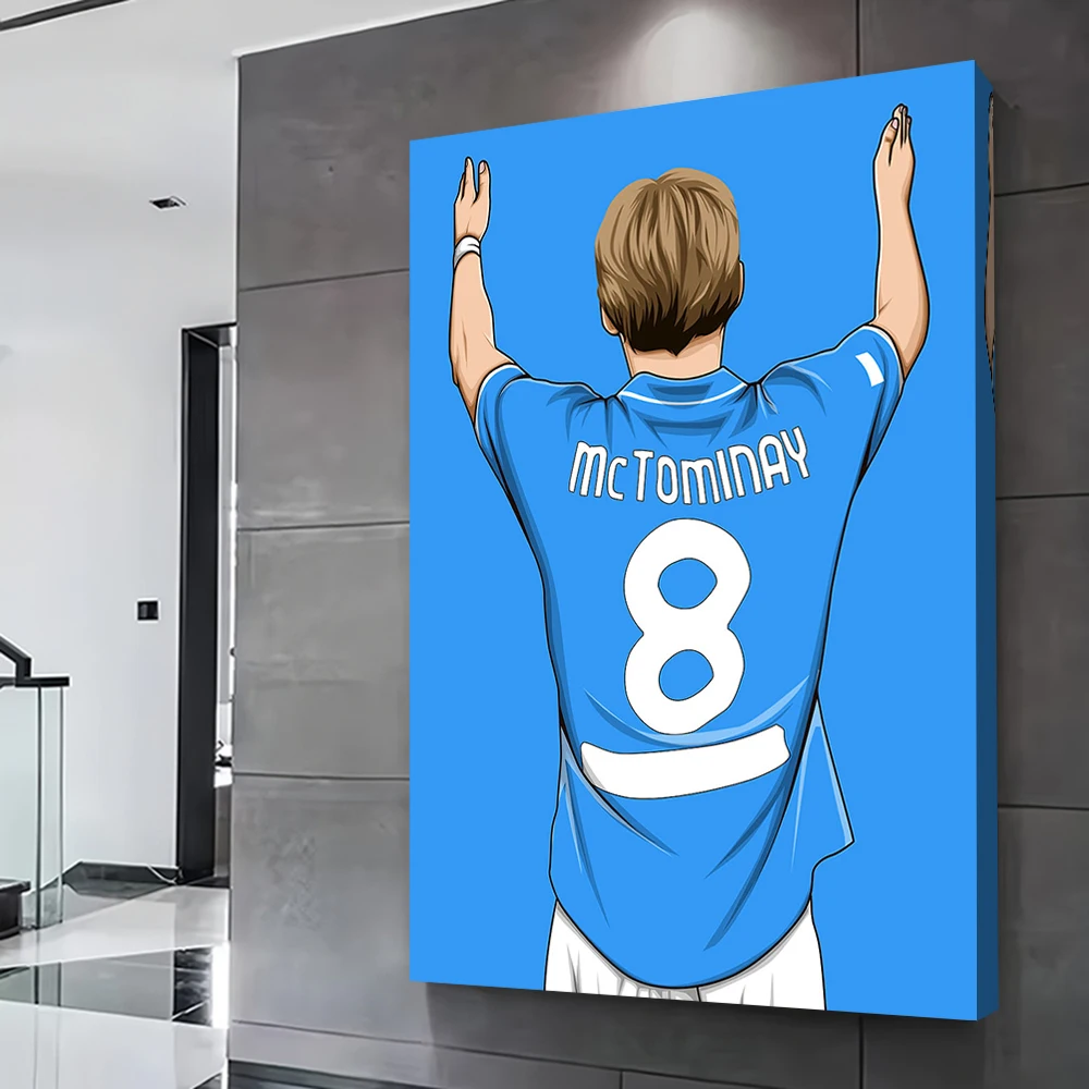 Scott McTominay Printing Poster Customizable Pictures Wall Art Canvas Painting for Gamer Decoration Home Bedroom Decorations