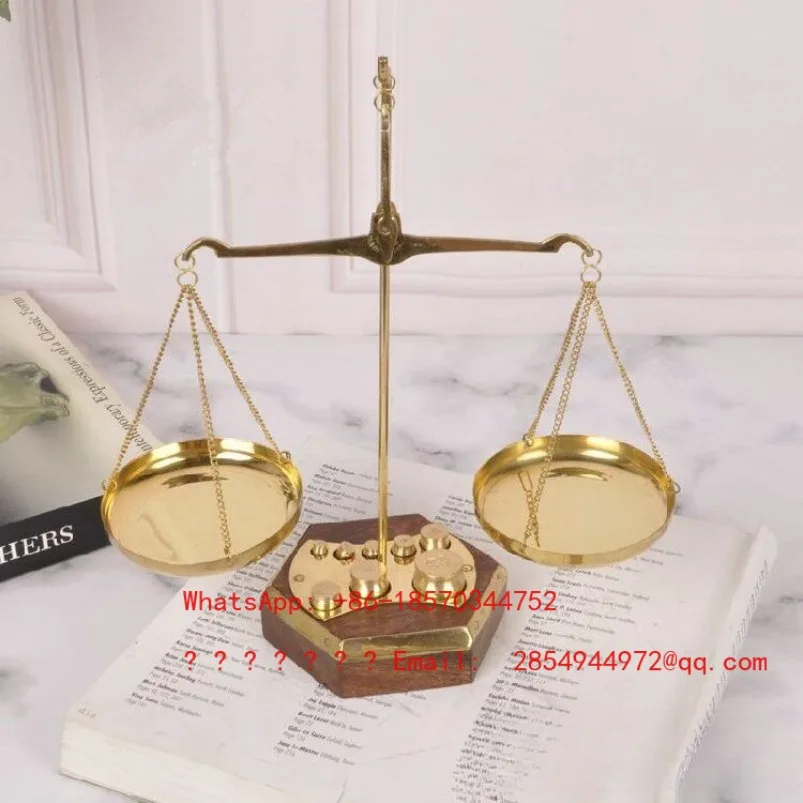 Retro Balance Scale Creative Ornament Study Desktop Lucky Legal Fairness