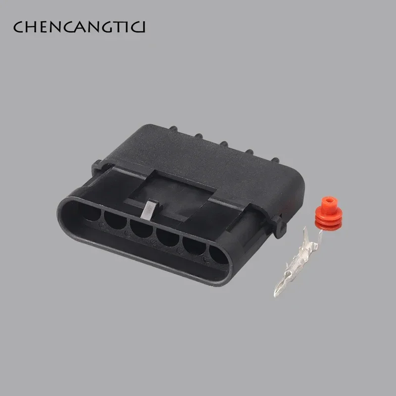 1 Set 6 Pin Delphi Automotive Electrical Cable Housing Plug Waterproof Plastic Wire Harness Connector 12010975 1201579