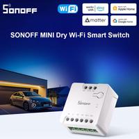 SONOFF MINI-D Dry Contact WiFi Smart Switch Matter Compatible AC/DC Input ESP32 Chip Smart Scene Group Control Via EWeLink