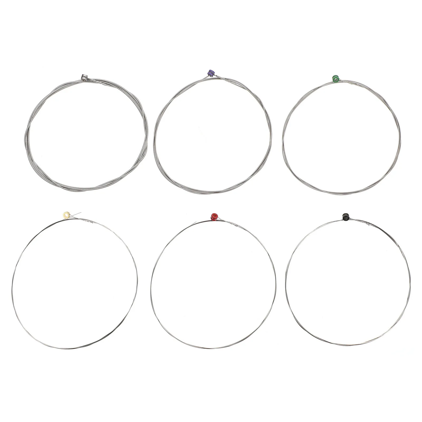 2Sets Nickel Plated Electric Guitar Strings Set High Durability Easy Installation Replacement Kit for Bright Clear Resonant Tone