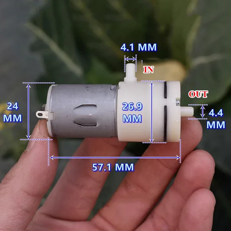 DC 5V 6V Small Mini 280 Motor Diaphragm Pump Vacuum Air Oxygen Pump Negative Pressure Suction Pump