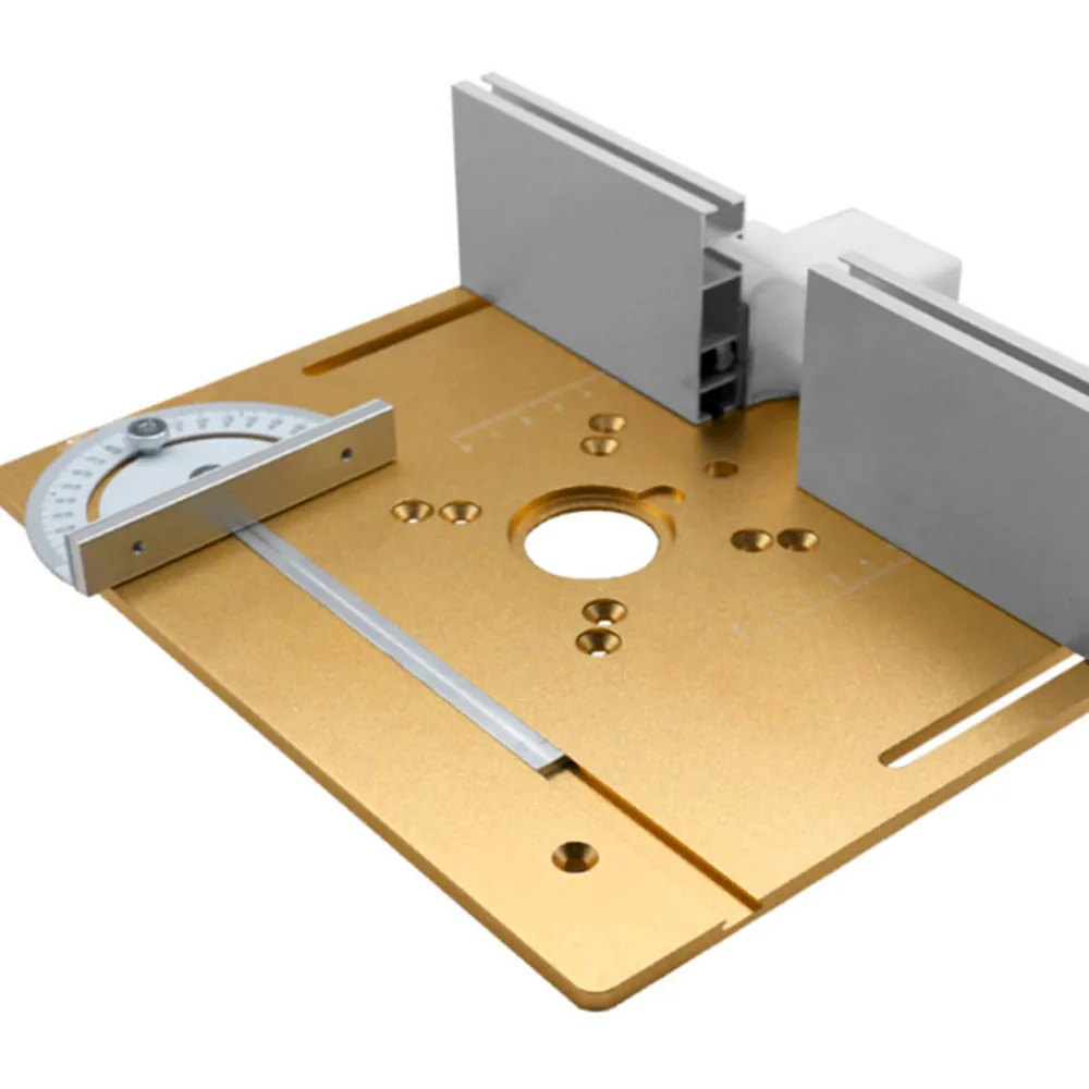 C8 Router Table Insert Plate Engraving Machine Inverted Plate Set Aluminum Alloy Trimming Milling Flip Board Woodworking Bench