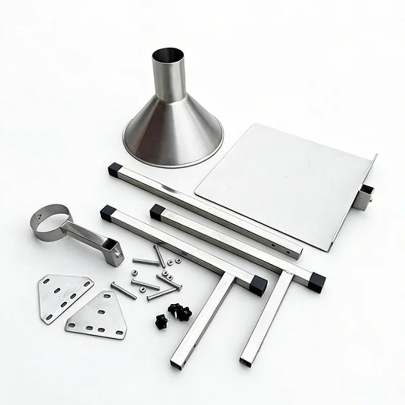Stainless Steel Large-Diameter Vacuum Bag Oil-Resistant Dispenser with Stand and Filling Funnel—The Ultimate Food Packaging Tool