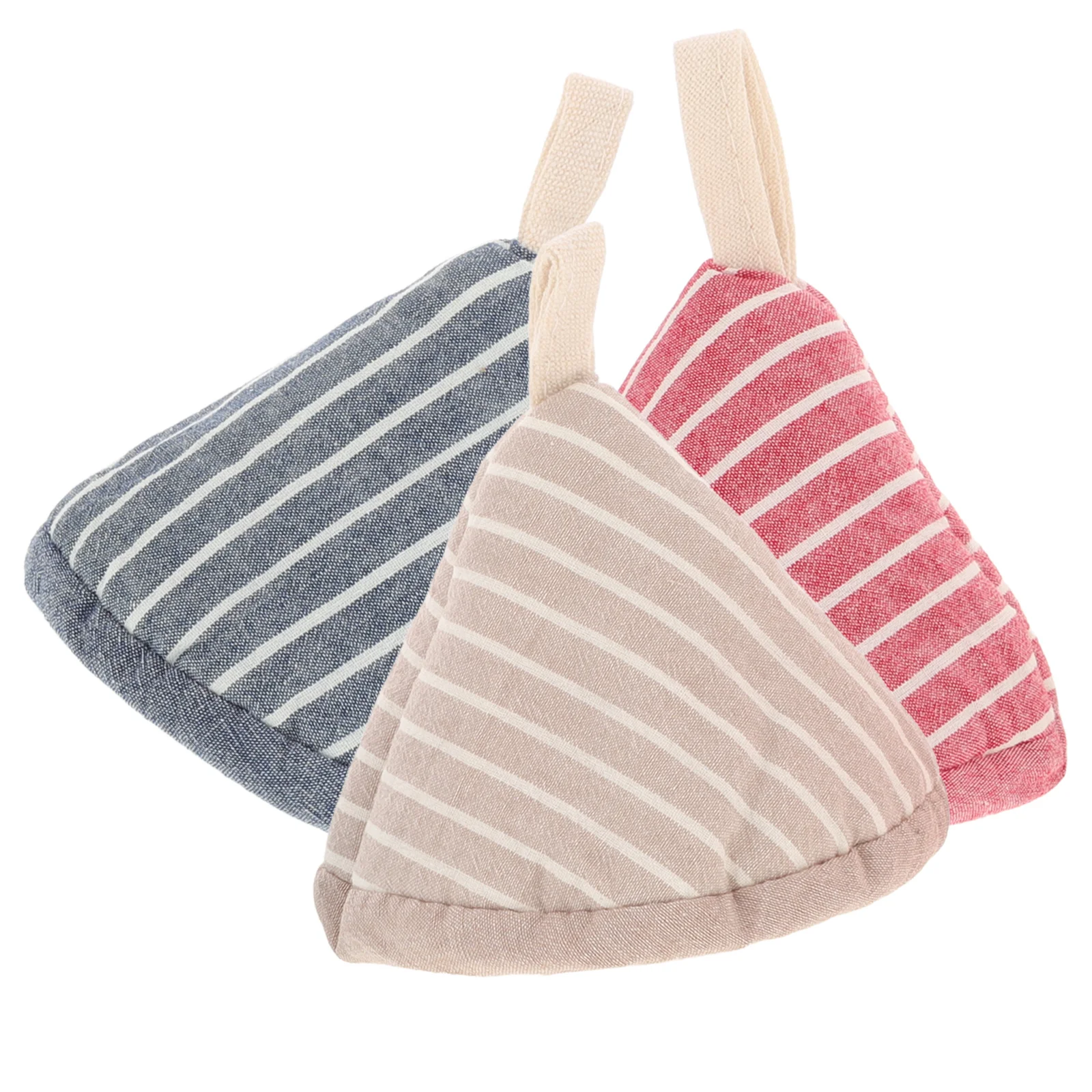 

3pcs Triangle Pot Lid Handle Covers Japanese Style Heat Resistant Silicone Oven Mitts For Kitchen Anti Scalding Pot Holders