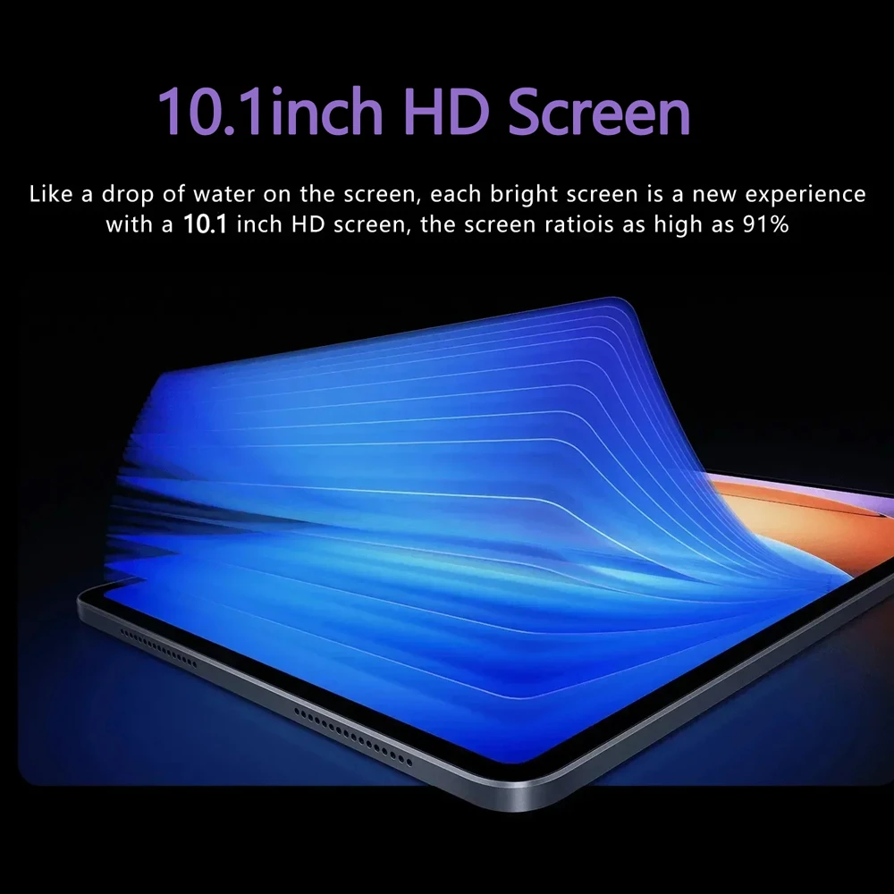 الإصدار العالمي P37 Android Tablet 4GB RAM + 64GB ROM ثماني النواة كاميرا مزدوجة بطاقة SIM مزدوجة بطارية 5000mAh