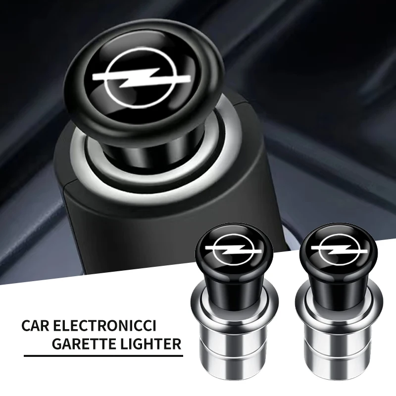 Auto Interior Cigarette Lighter Power Plug Emblem Car Accessories For Opel Astra H G J Insignia Mokka Zafira Corsa Vectra C D