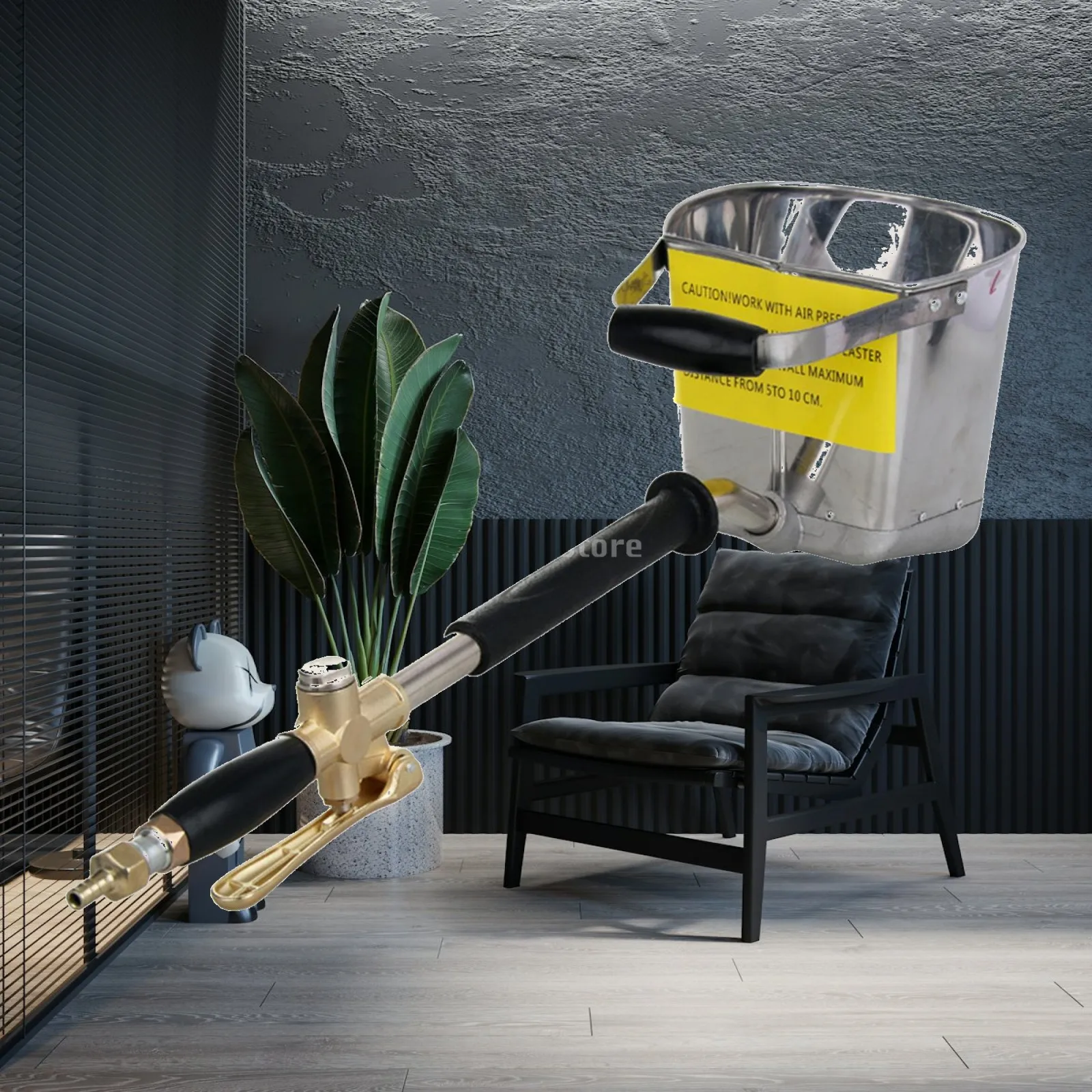 Plaster Mortar Automatic Air Painting Tool Cement Sprayer Mortar Machine Manual Cement Pump for Wall Coating