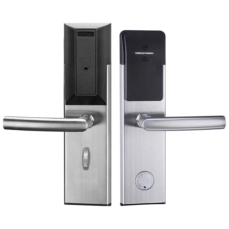 High Quality 304SUS Smart Electronic 13.56mhz Mifare Card Hotel Door Lock With Intelligent Management Software System