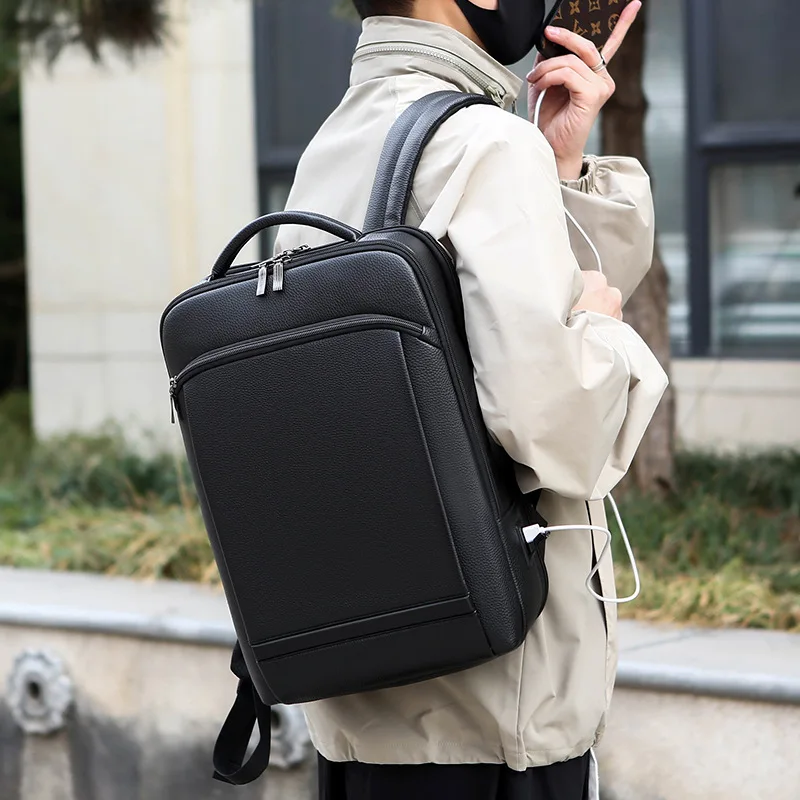 Carry-On Luggage Korean Style Laptop Backpack for Men, Business Travel Bag for Work & Leisure,Daypack with Padded Compartment