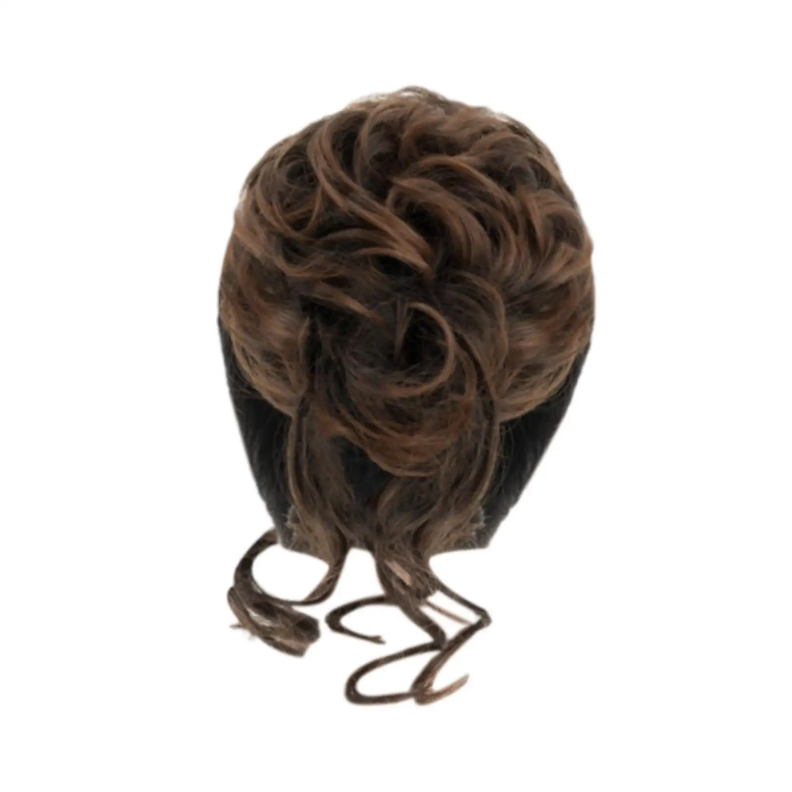 Cabelo encaracolado Scrunchies Band para mulheres, círculo de cabelo bagunçado, boa flexibilidade Bun Scrunchies, adicionando plenitude do pão, Hairpiece Band