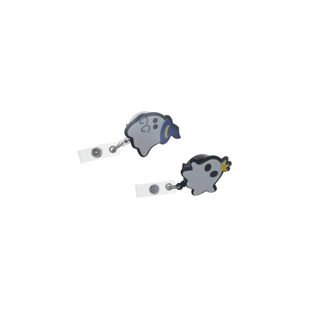 Cute Exhibition Card Retractable Badge Reel Name Card ID Card Clips ID Badge Holder Acrylic Halloween Easy Pull Buckle Doctor