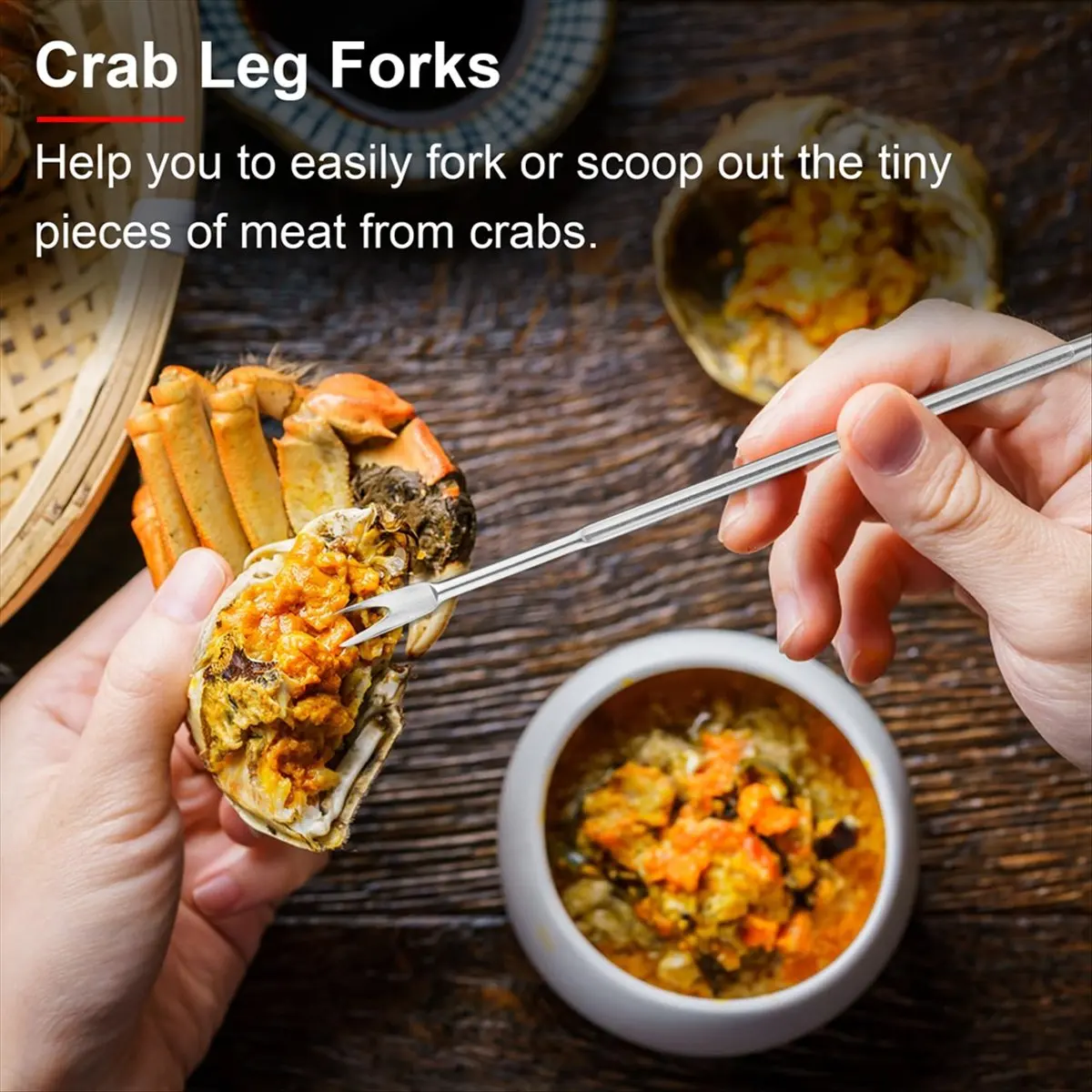 Crab Crackers and Tools, Lobster Crackers and Tools, Seafood Tools, Nut Cracker Set, Home Restaurant Kitchen Tools, Red