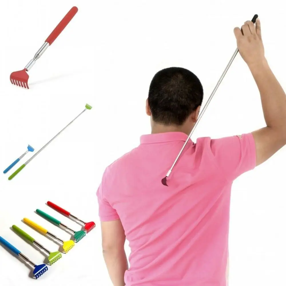 Handy Hand Grip Telescopic Metal Relieve itching Five-tooth Itch Scratching Massage Tools Scratching Device Back Scratcher