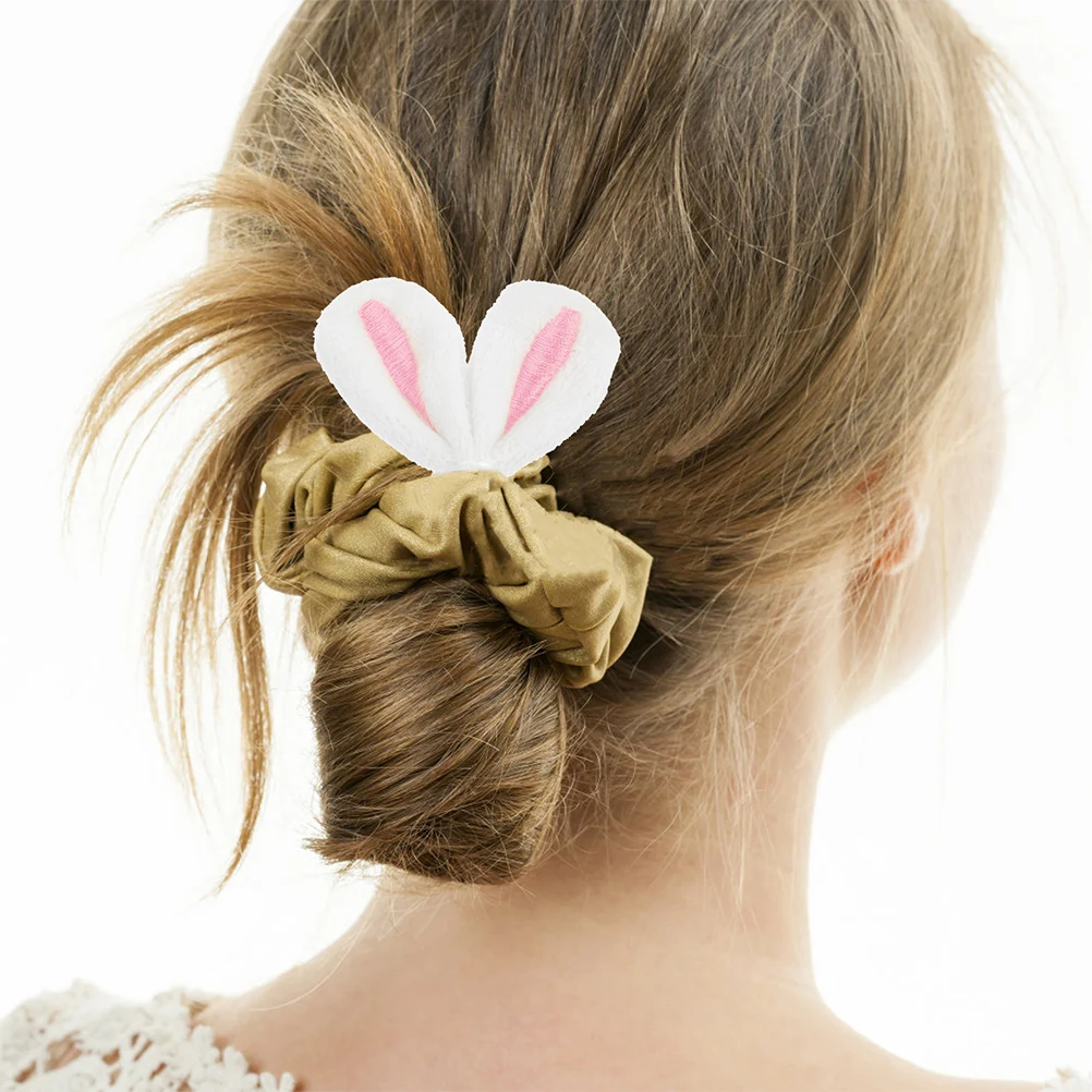 

30pcs Fabric Bunny Ears Hairpin Making Materials Cute Rabbit Ear Charms For Diy Crafts Decorations Women Handmade
