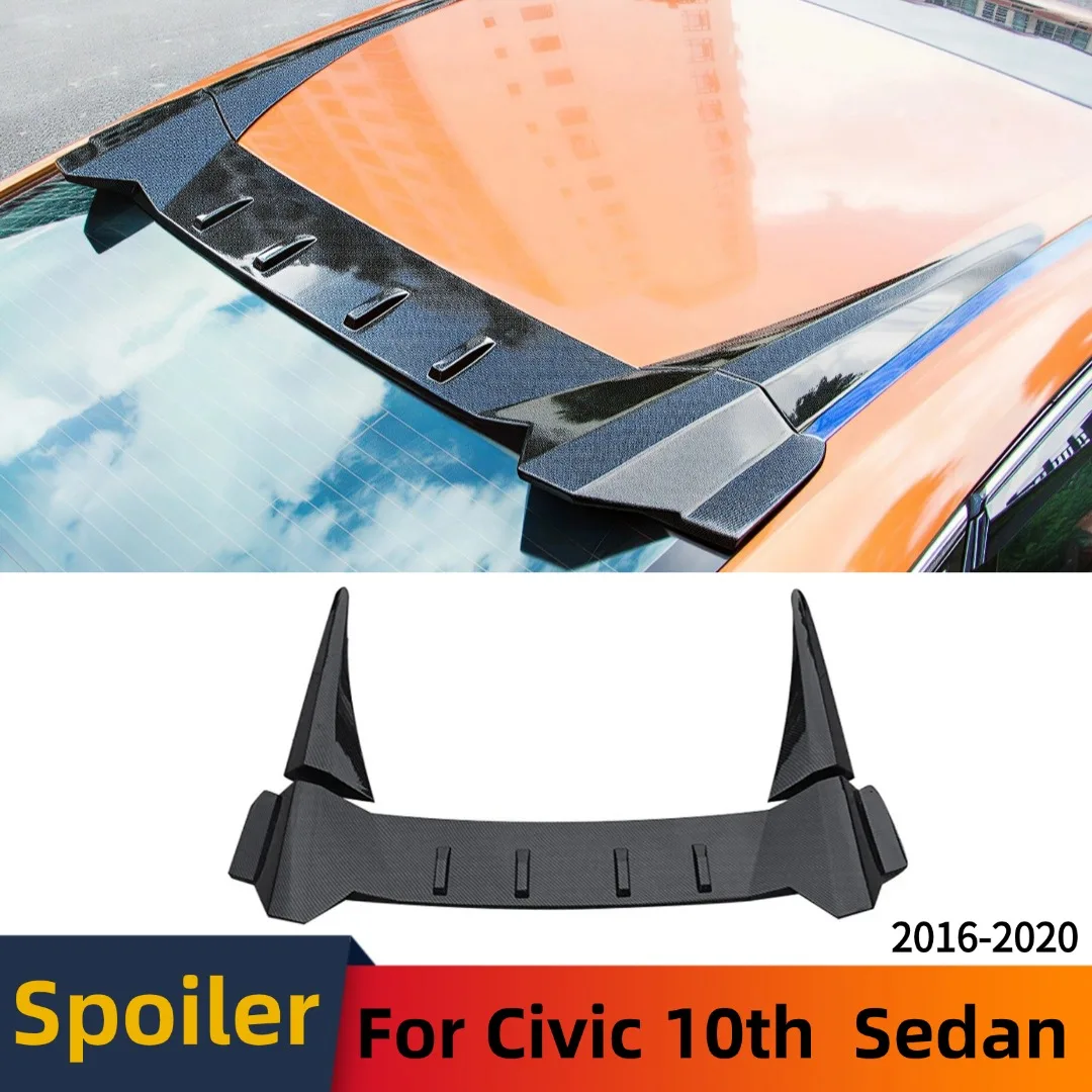 

Rear Wing Roof Trunk Spoiler Boot Lip Air Deflector Splitter Tuning Accessories For Honda Civic 10th Gen Sedan 4 Door 2016-2020