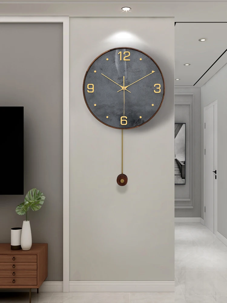 

Restaurant internet celebrity clock, minimalist modern wall mounted watch, living room home wall mounted clock, light luxury, no