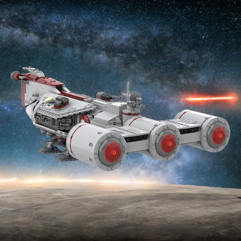 1733 Uds. MOC Republic Frigate Star Battle bloques de construcción DIY juguete para regalo de Navidad niños cumpleaños construcción