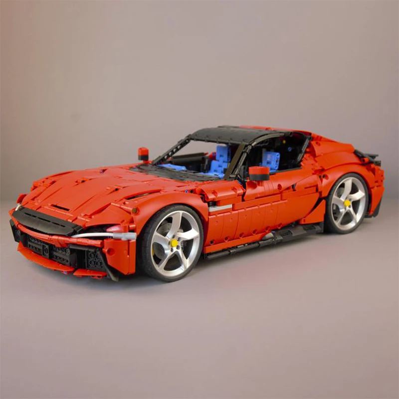 Nieuwe MOC191495 Technische 12Cilindri Supercar 1:8 Schaal Racewagen Hypercar Racewagen Model Bouwstenen Speelgoed Verjaardagen Geschenken