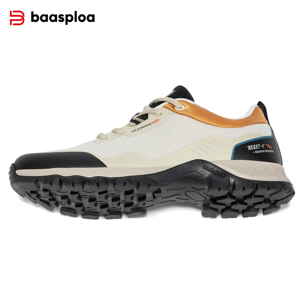 Baasploa Men Lightweight Hiking Shoes 2024 New Summer Breathable Lace-Up Sneakers Male Casual Non-Slip Wear Resistant Shoes