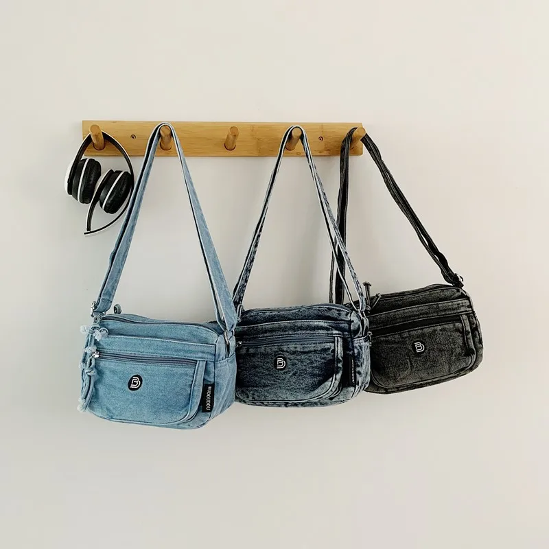 

2025 Trendy Denim Bag for Women, Outdoor Korean Style Crossbody