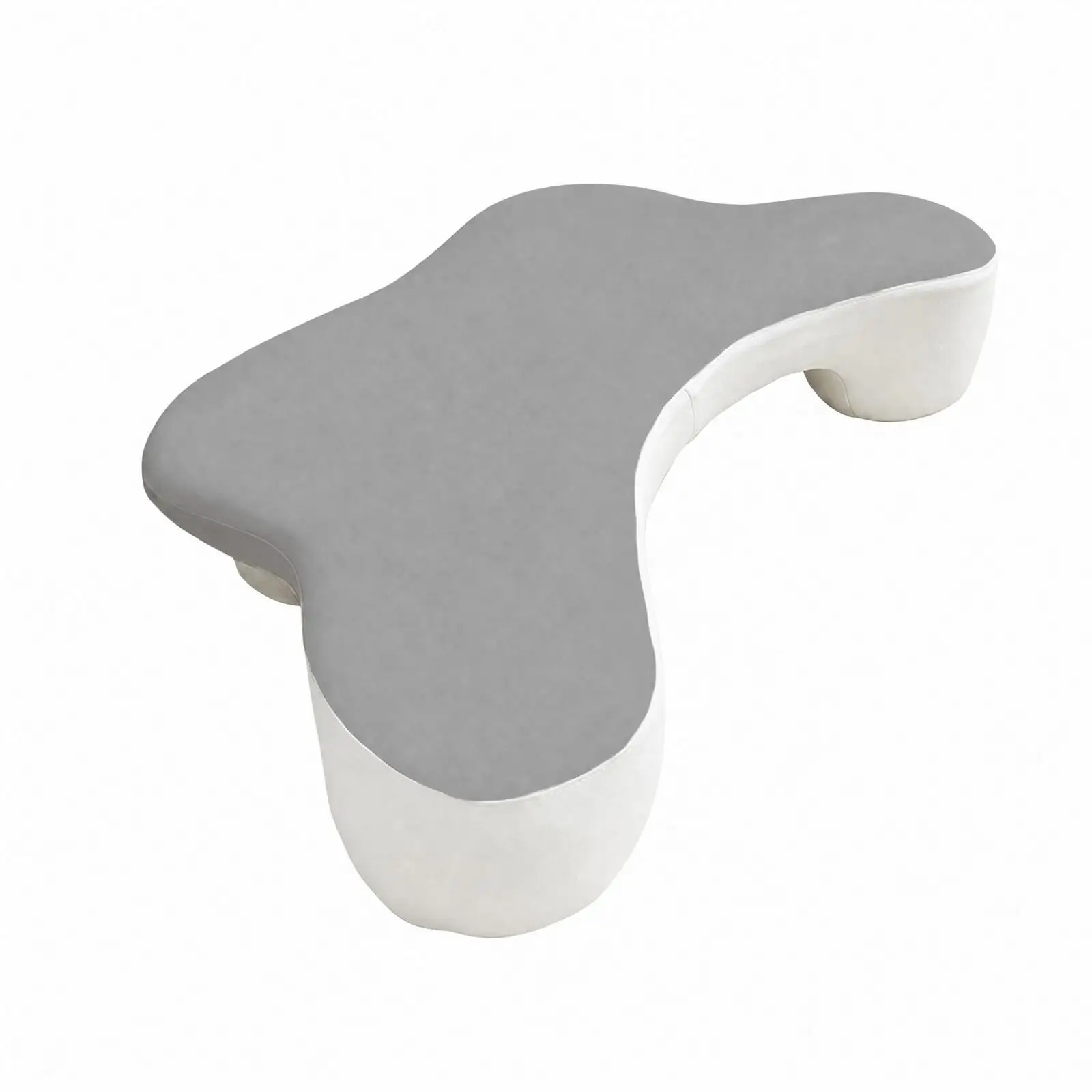 Versatile Rest Pillow for Reading and Side Sleeping with Contoured Support Surface and Removable Soft Fabric Cover
