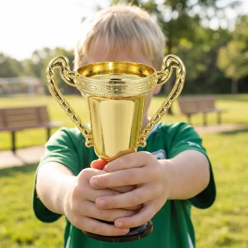 1/3/5Pcs Wheat Ear Golden Medals Trophies Competitions Award Cup Children Trophy Toys Award Trophy Winner Trophies