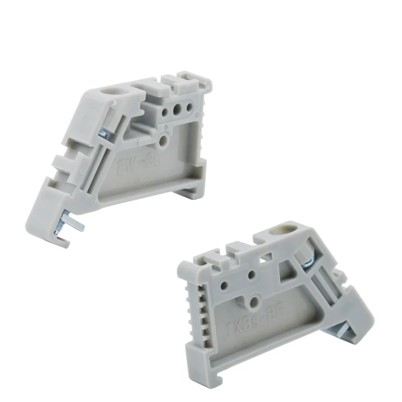 10/20pcs EW-35 Gray End Stopper DIN Rail End Screw Clamp Terminal Fixed Block Universal Terminal Blocks Ending Gray Brown White