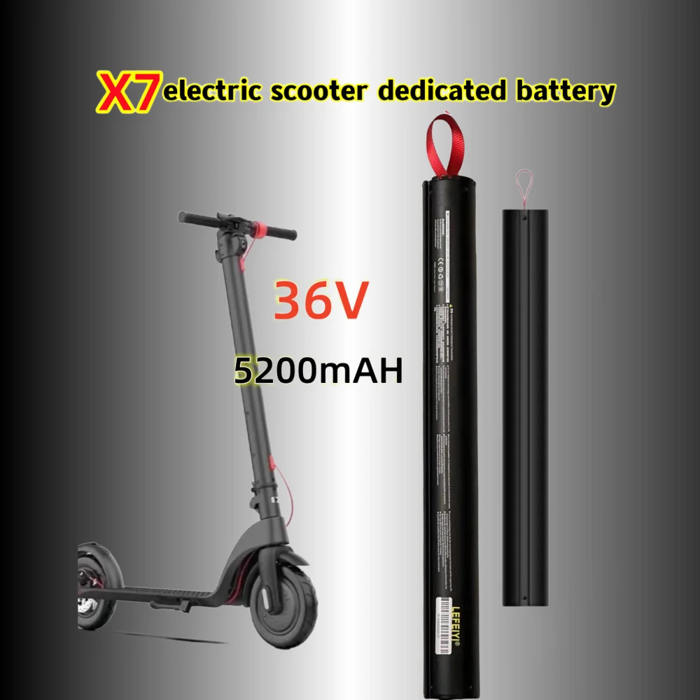 Paquete de batería de litio resargable para patinete eléctrico X7, accesorio de repuesto de 36V, 5200mAH, 187Wh, HX, novedad