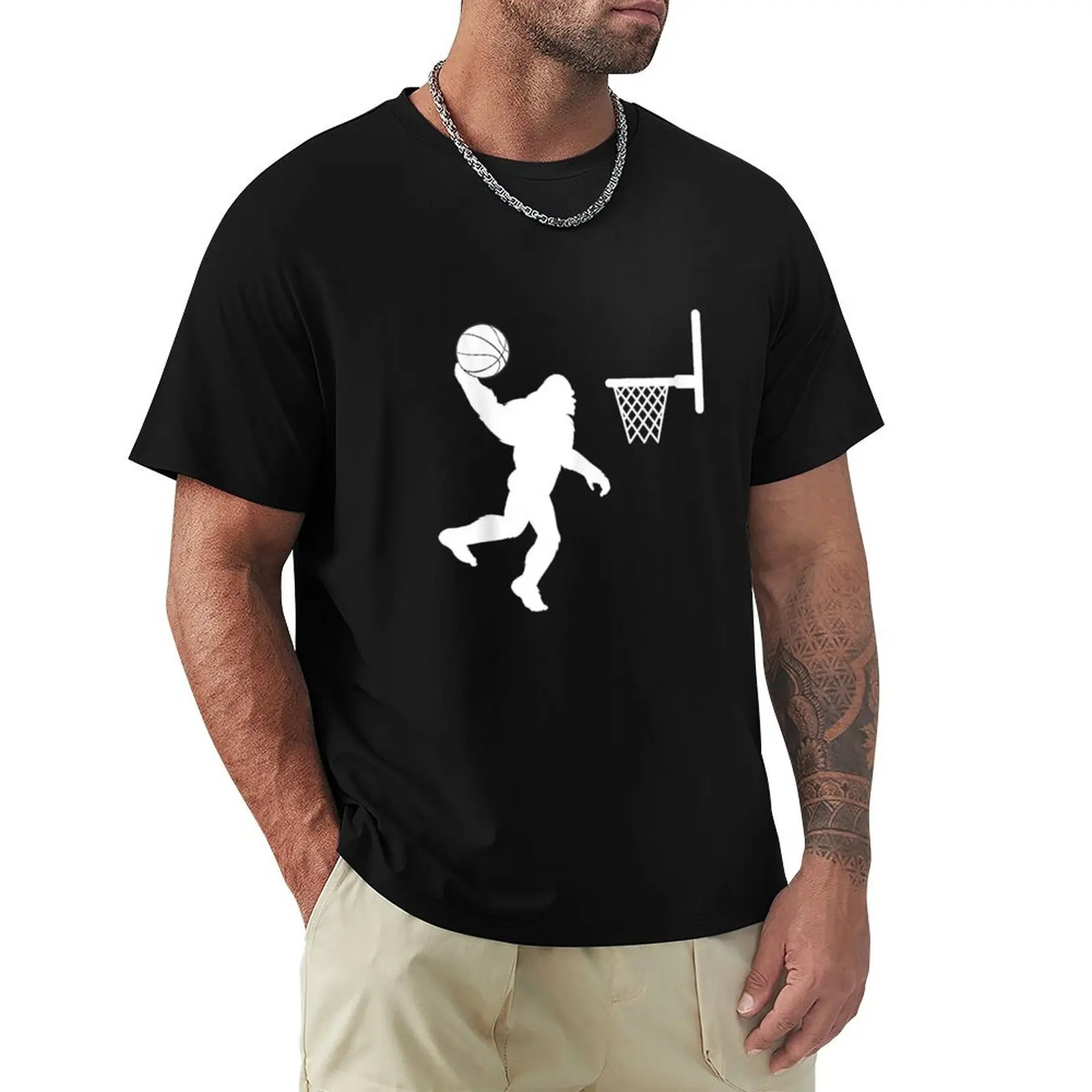 

Basketball Bigfoot gorilla T-Shirt boys whites luxury designer shirts graphic tee men