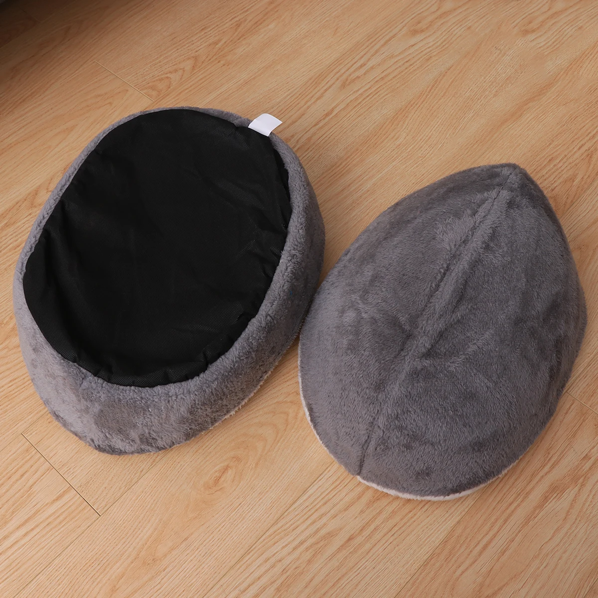 

Winter Warm Pet Bed House Detachable Cushion Shape Cozy Sleeping Bag Soft Comfortable For Dog Puppy Cat Pig Grey