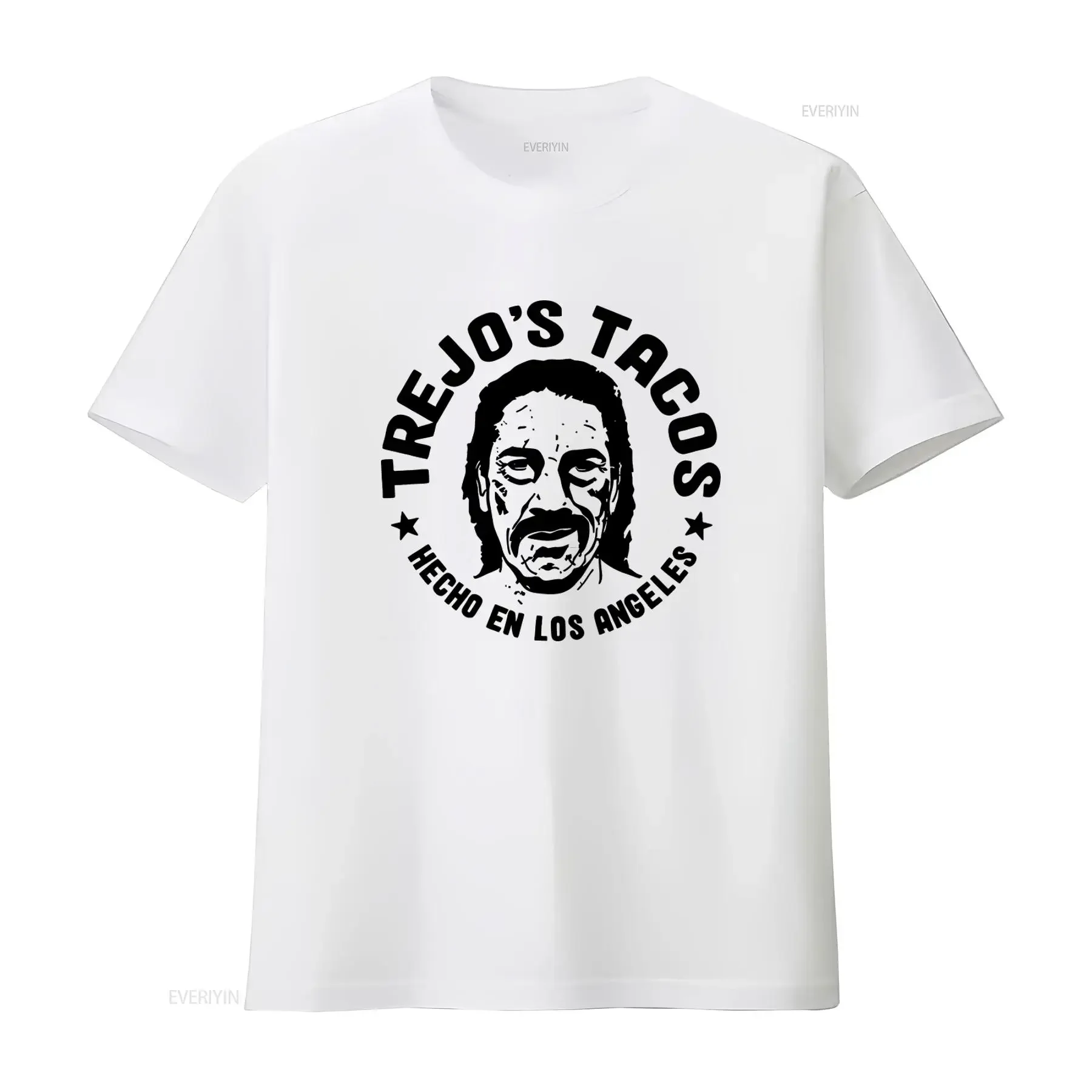 Camiseta para amantes de los tacos de Danny Trejo, restaurante popular, hecha en Los Ángeles, estilo vintage lavado, gráfico, streetwear para hombre
