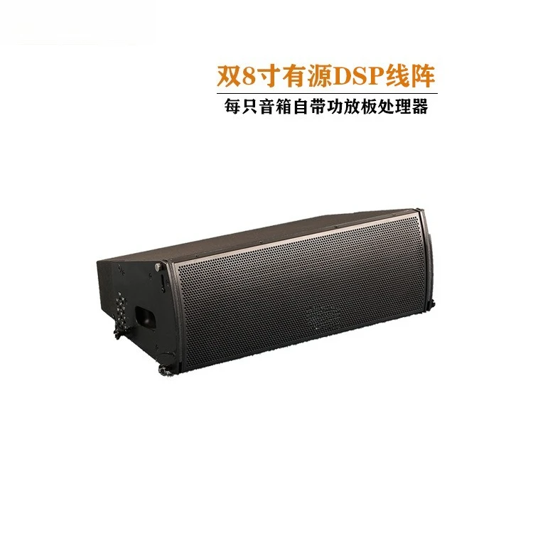 

Dual 8-inch active DSP line array speakers