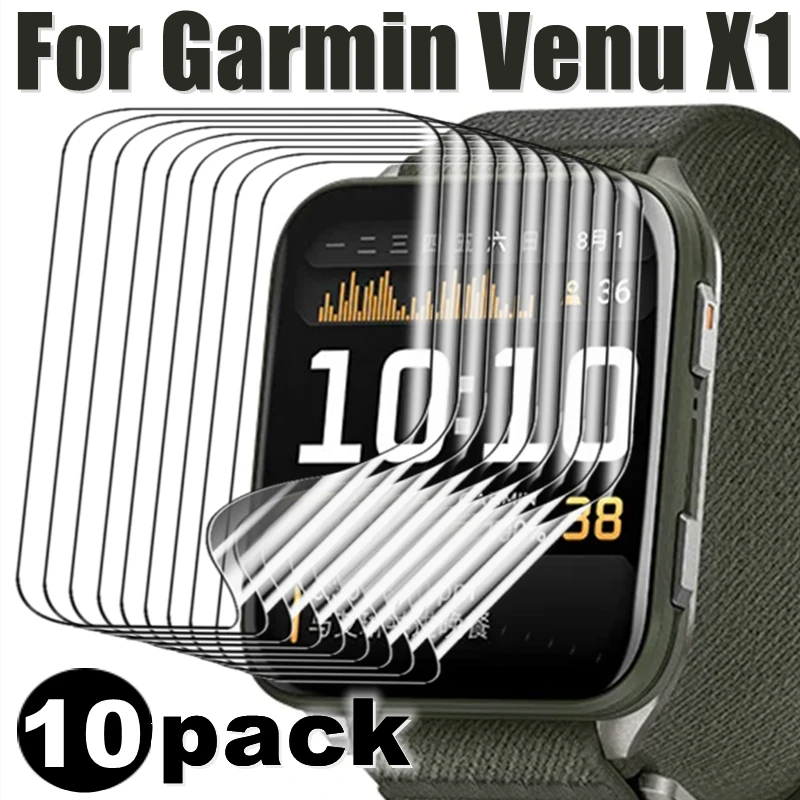 

1/10 шт. гидрогелевая пленка для часов Garmin Venu X1, мягкая защитная пленка для экрана HD, прозрачные защитные пленки от царапин для Garmin VenuX1